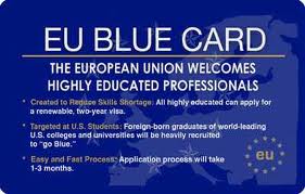 Фото оформленной Blue Card